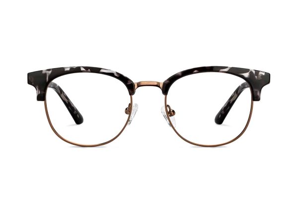 Copper Tortoise Full Rim Round Eyeglasses