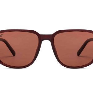 Maroon Full Rim Wayfarer Sunglasses