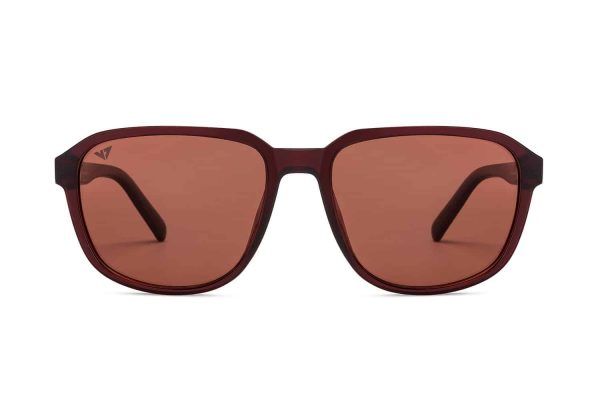 Maroon Full Rim Wayfarer Sunglasses