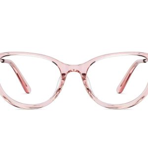 Pink Transparent Full Rim Cat Bold Eye Eyeglasses