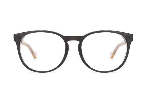 Black Full Rim Round Eyeglasses P133