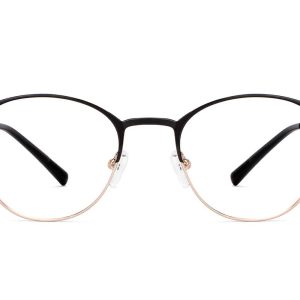 Black Gold Full Rim Cat Eye Eyeglasses