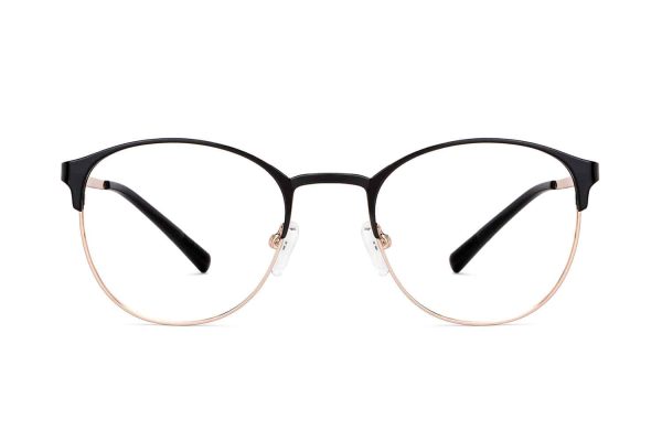 Black Gold Full Rim Cat Eye Eyeglasses