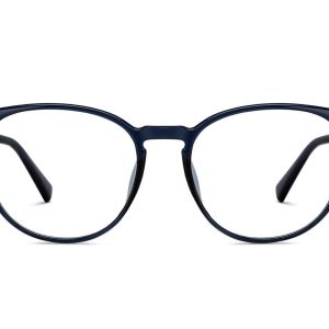 Blue Full Rim Round Eyeglasses